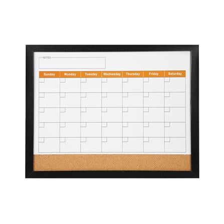 กระดานไวท์บอร์ดไม้ก๊อก SNAZZ CALENDAR 45x35 ซม. สีดำ_1