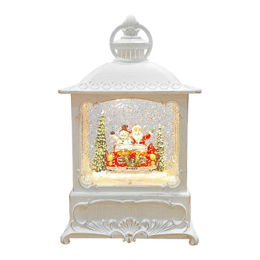 ของตกแต่งกล่องดนตรี SNAZZ CHRISTMAS CAR 10.5x21.5 ซม. สีขาว