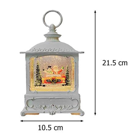 ของตกแต่งกล่องดนตรี SNAZZ CHRISTMAS CAR 10.5x21.5 ซม. สีขาว_2