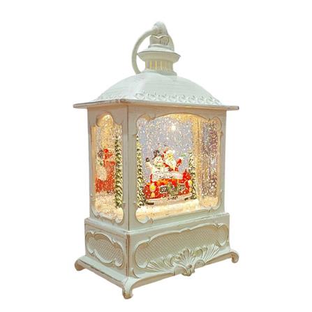 ของตกแต่งกล่องดนตรี SNAZZ CHRISTMAS CAR 10.5x21.5 ซม. สีขาว_1