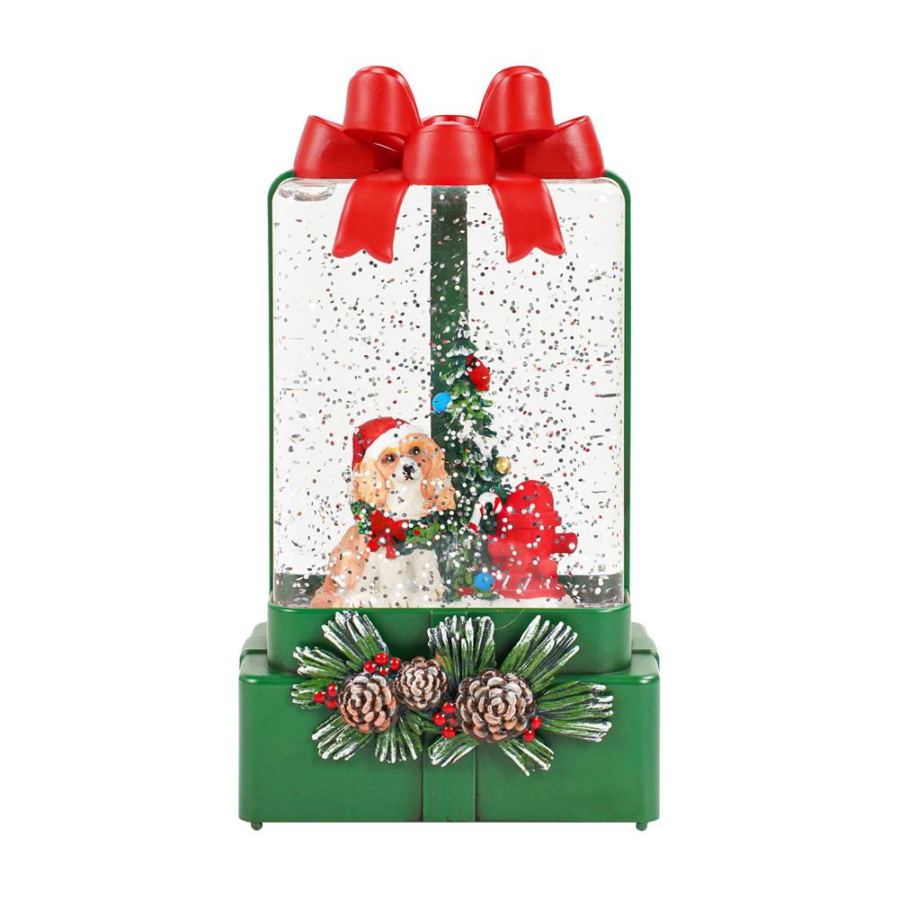 ของตกแต่งกล่องดนตรี SNAZZ LOVELY DOG 10x18 ซม. สีเขียว_1