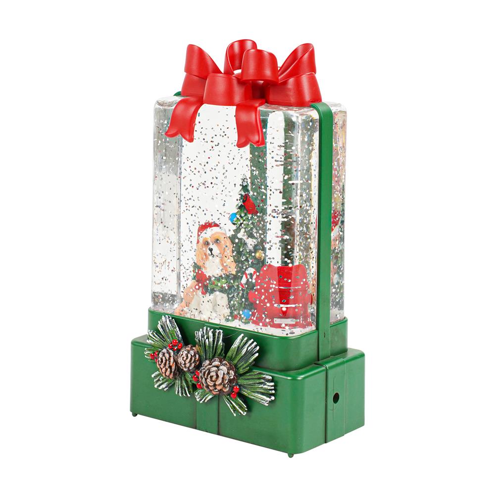 ของตกแต่งกล่องดนตรี SNAZZ LOVELY DOG 10x18 ซม. สีเขียว