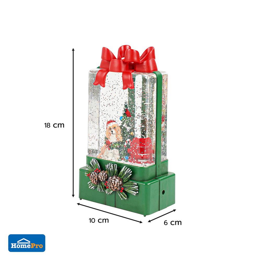 ของตกแต่งกล่องดนตรี SNAZZ LOVELY DOG 10x18 ซม. สีเขียว