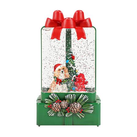 ของตกแต่งกล่องดนตรี SNAZZ LOVELY DOG 10x18 ซม. สีเขียว_0