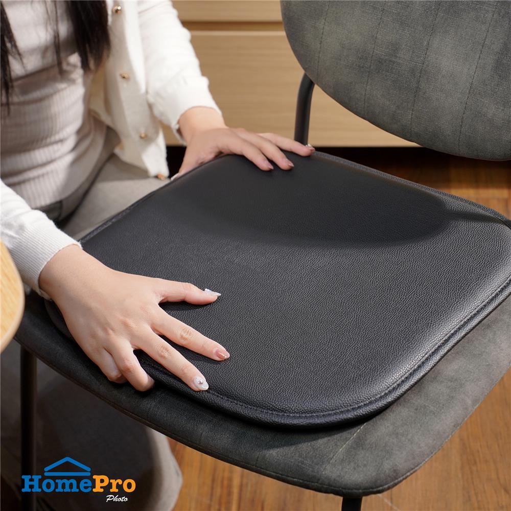 เบาะรองนั่ง HOME LIVING STYLE HADO 16x16 นิ้ว สีดำ (แพ็ก 2 ชิ้น)