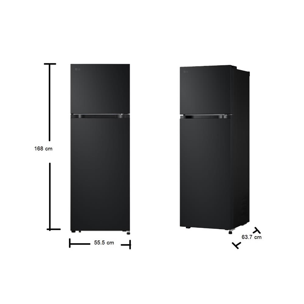 ตู้เย็น 2 ประตู LG GN-B262PQSF.AEPPLMT 9.4 คิว สีดำ