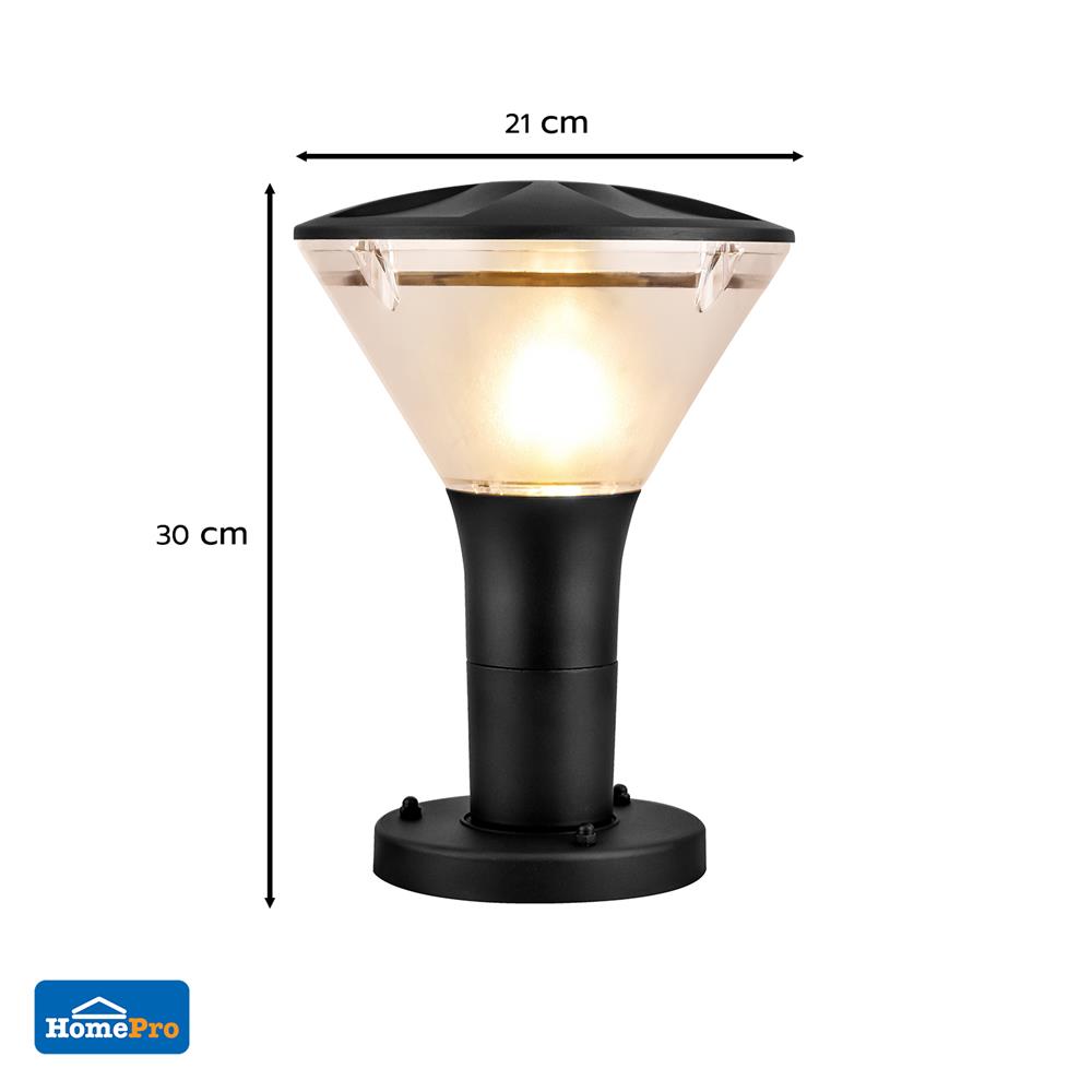 ไฟหัวเสา CARINI 920F สีดำ