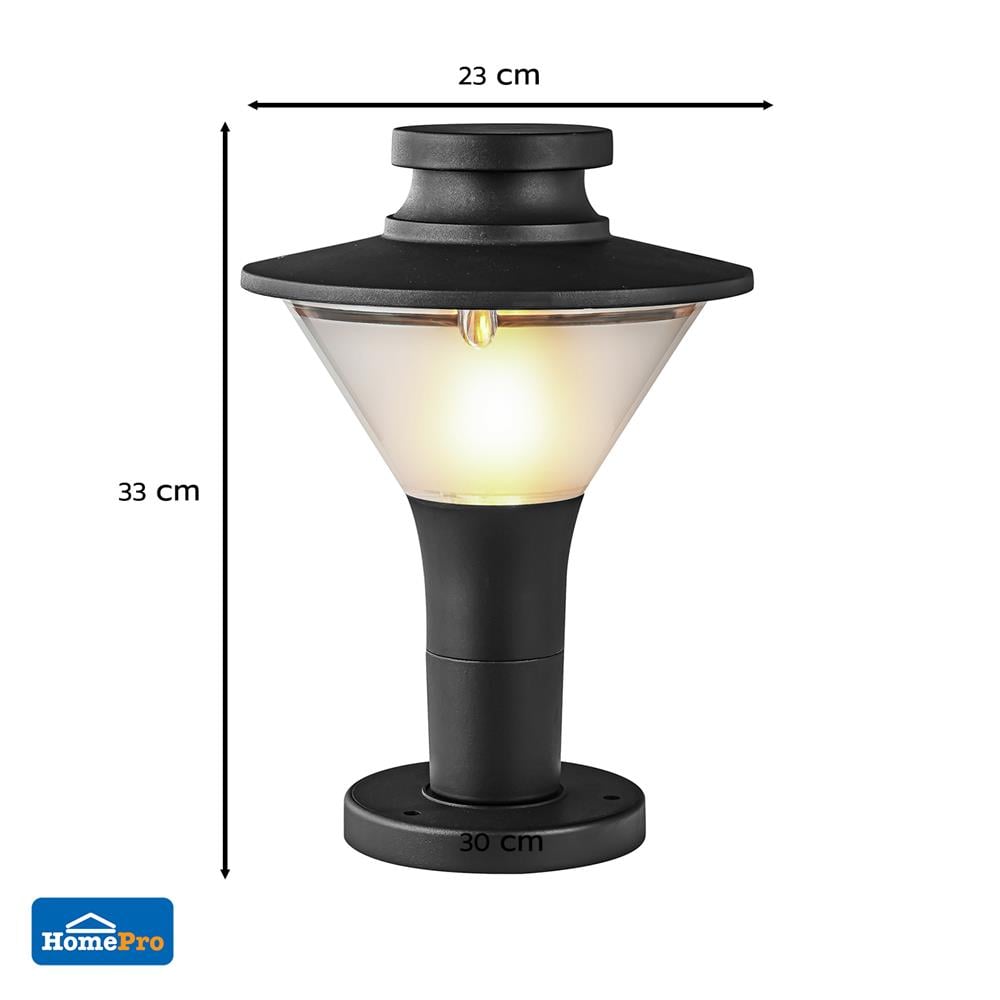 ไฟหัวเสา CARINI 921F สีดำ