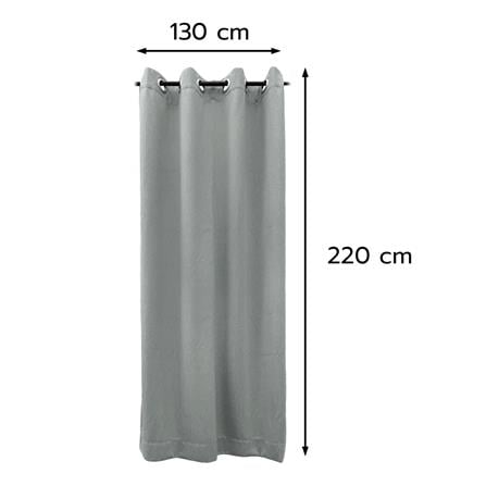 ผ้าม่าน EYELET HOME LIVING STYLE SOLID UV 130x220 ซม. สีเทา_4