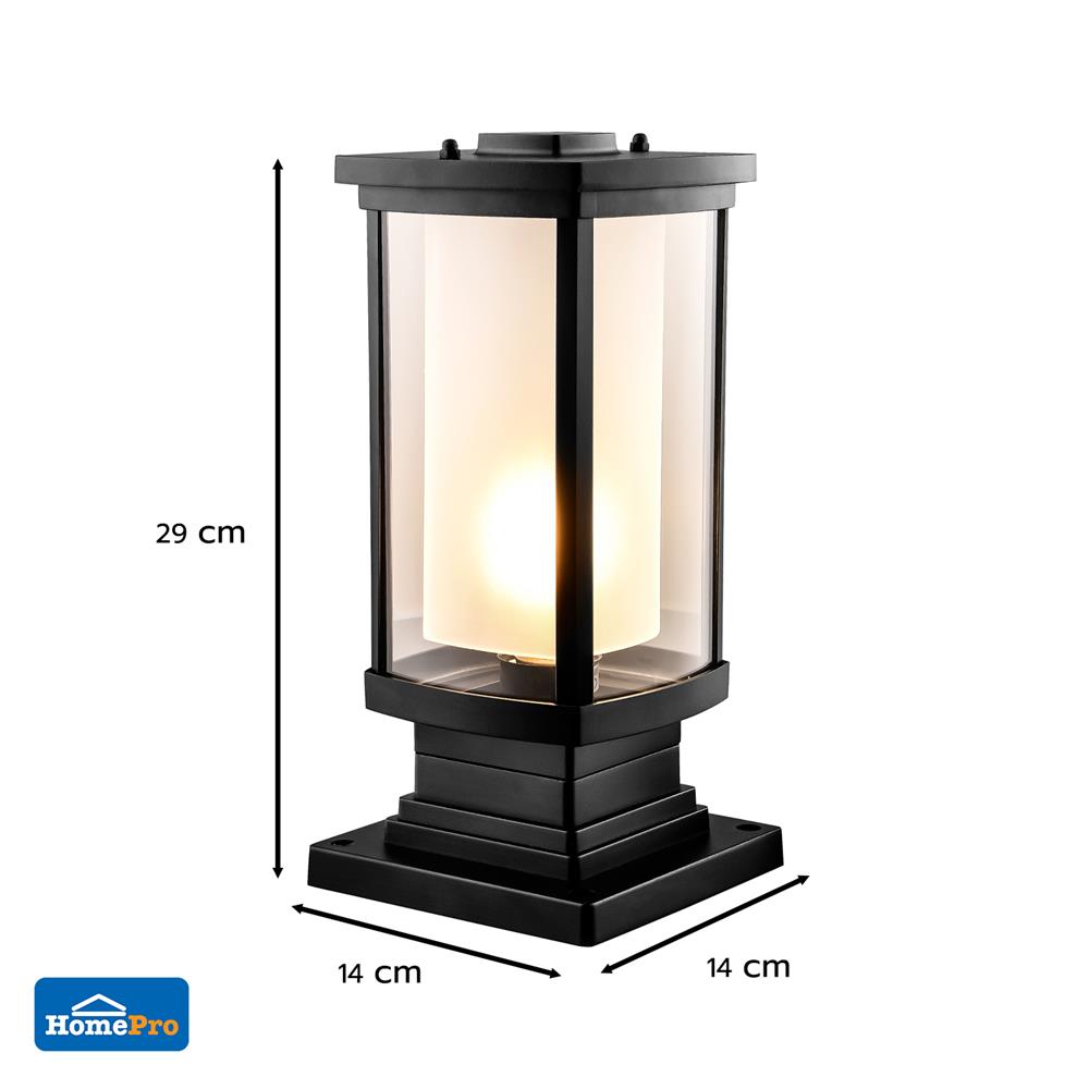 ไฟหัวเสา CARINI 908FS สีดำ