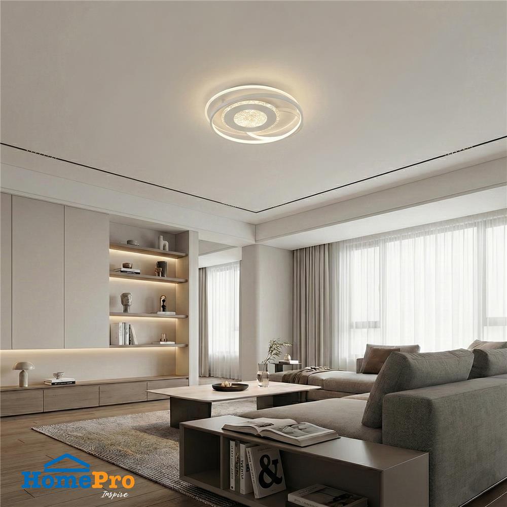 ไฟเพดาน LED CARINI CR113 20 นิ้ว 54 วัตต์ DAYLIGHT/COOL WHITE/WARM WHITE สีขาว