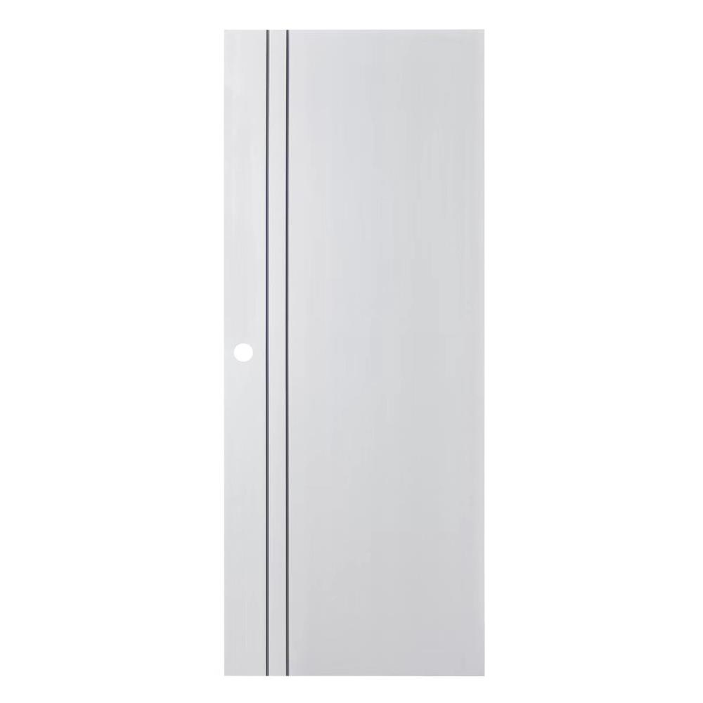 ประตูห้องน้ำ UPVC เจาะลูกบิด AZLE AZ 1-WH 70x200 ซม. สีขาว