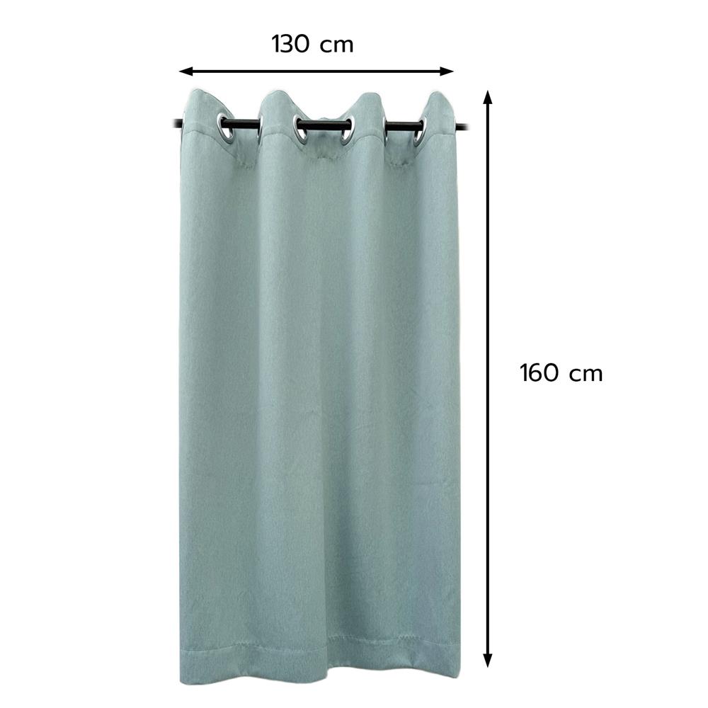 ผ้าม่าน EYELET HOME LIVING STYLE SOLID UV 130X160 ซม. สีฟ้า