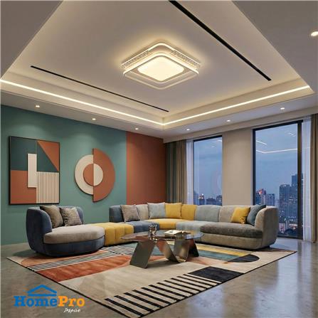 ไฟเพดาน LED CARINI CR121 20 นิ้ว 54 วัตต์ DAYLIGHT/COOL WHITE/WARM WHITE สีขาว_1