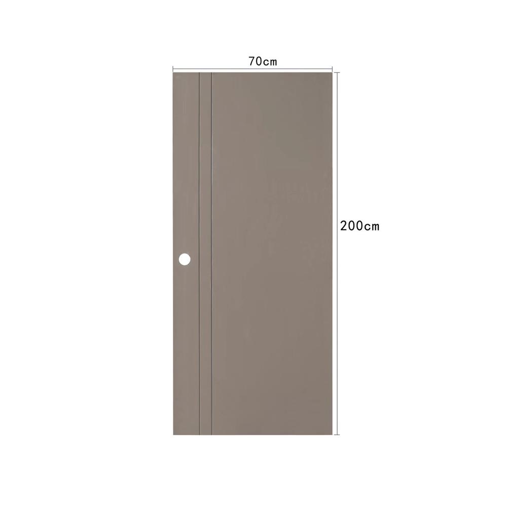 ประตูห้องน้ำ UPVC เจาะลูกบิด AZLE AZ 2-GY 70x200 ซม. สีเทา