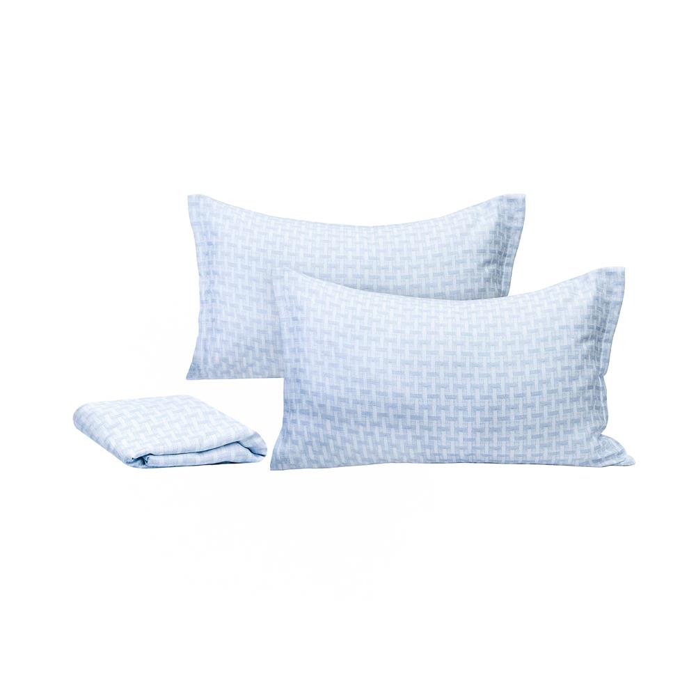 ชุดผ้าปูที่นอน 5 ฟุต (ชุด 3 ชิ้น) BENETTA LUMEA สี BLUE