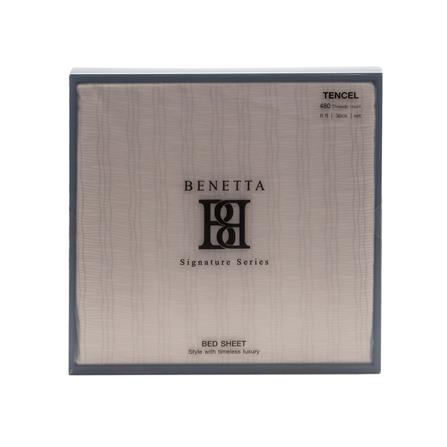 ชุดผ้าปูที่นอน 6 ฟุต (ชุด 3 ชิ้น) BENETTA VELA สี BROWN_4