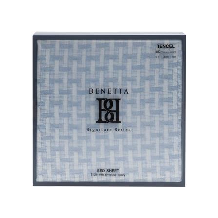 ชุดผ้าปูที่นอน 6 ฟุต (ชุด 3 ชิ้น) BENETTA LUMEA สี BLUE_4