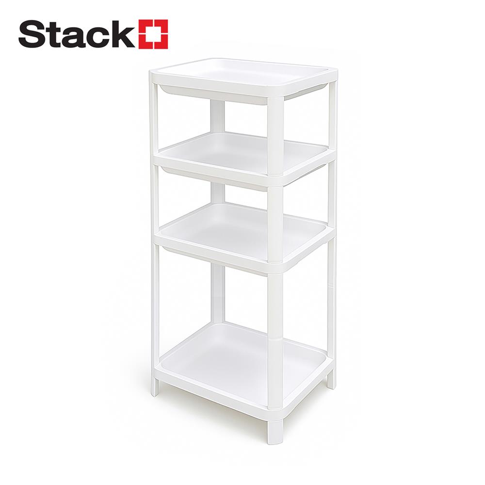 ชั้นวางของ 4 ชั้น STACKO FLEXI 32x42.5x101 ซม. สีขาว