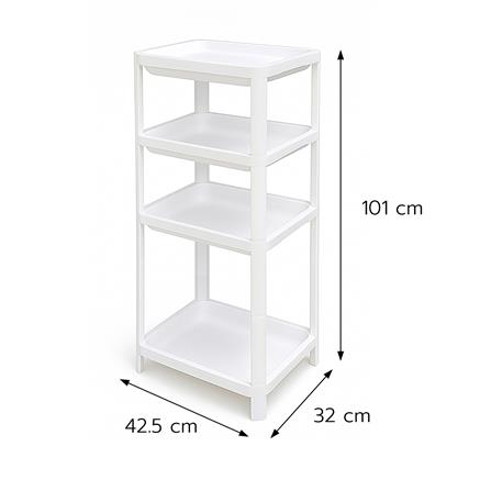 ชั้นวางของ 4 ชั้น STACKO FLEXI 32x42.5x101 ซม. สีขาว_4