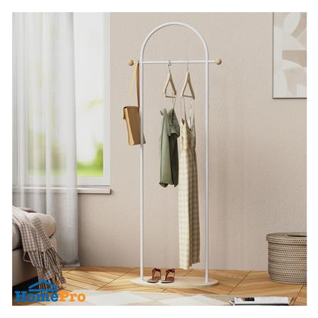 ราวแขวนผ้าพร้อมขอแขวน PLIM ARRIS 56 ซม. สีขาว_1