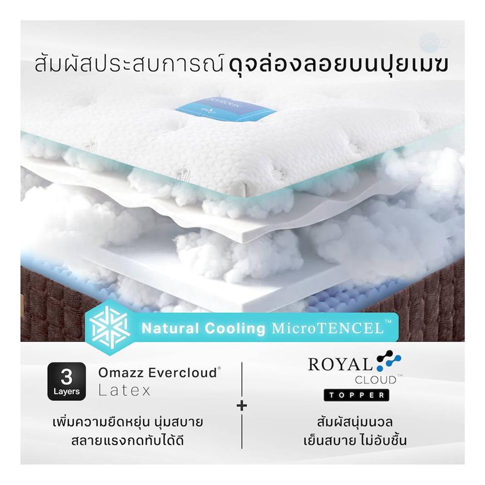 ที่นอน 5 ฟุต OMAZZ FENTOUS (พร้อมชุดเครื่องนอน 8 ชิ้น)