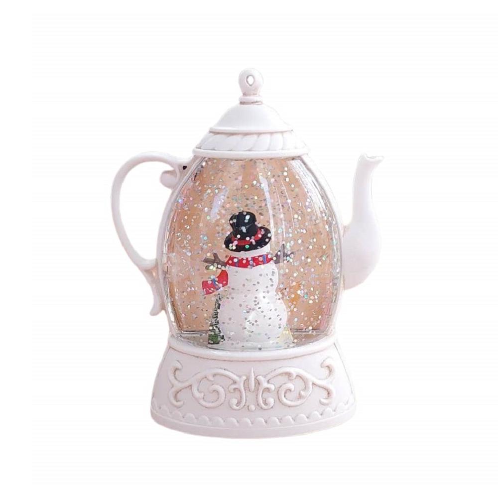 ของตกแต่ง SNAZZ SNOW LAMP 10x13.5 ซม. สีขาว