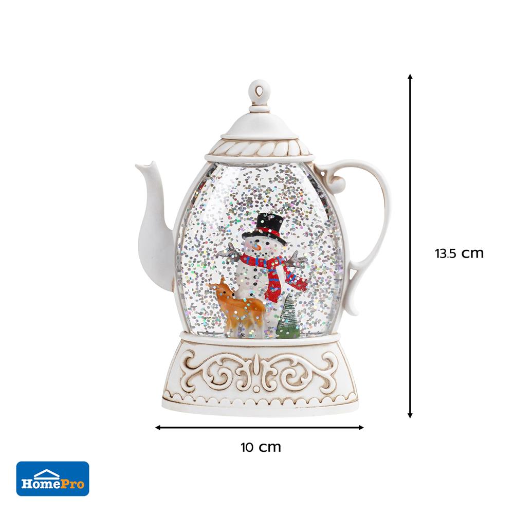 ของตกแต่ง SNAZZ SNOW LAMP 10x13.5 ซม. สีขาว