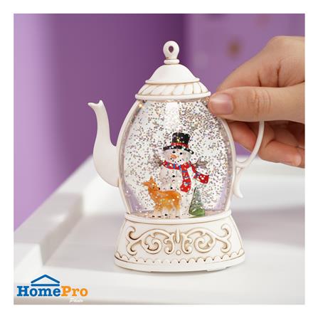 ของตกแต่ง SNAZZ SNOW LAMP 10x13.5 ซม. สีขาว_5