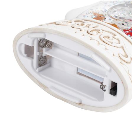 ของตกแต่ง SNAZZ SNOW LAMP 10x13.5 ซม. สีขาว_4