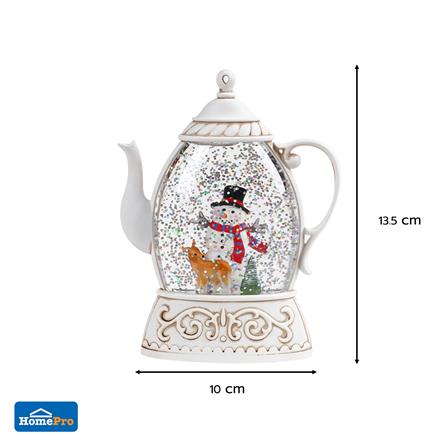 ของตกแต่ง SNAZZ SNOW LAMP 10x13.5 ซม. สีขาว_5