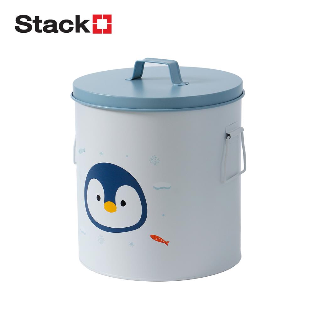 กล่องเหล็กเก็บของ STACKO LITTLE-P 22.8x22.8x26.5ซม. สีขาว/ฟ้า