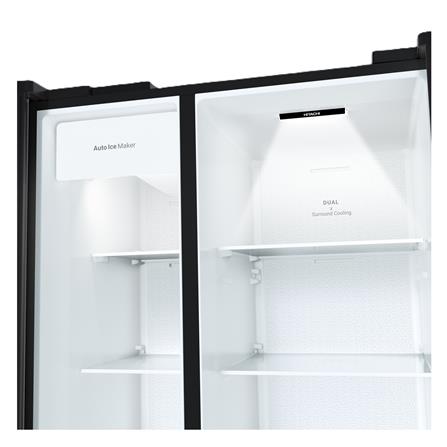 ตู้เย็น SIDE BY SIDE HITACHI HRSN9713ESAGBKTH 23.1 คิว อินเวอร์เตอร์ กระจกดำ_4