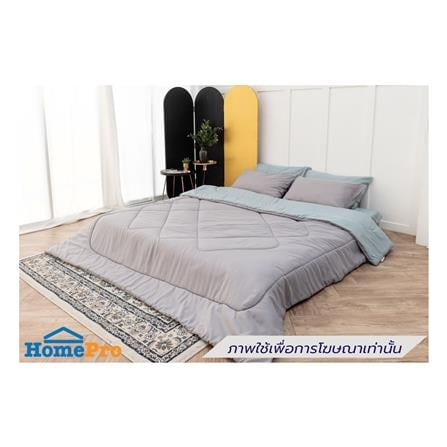 ผ้านวม SANTA BEDDING 70x90 นิ้ว สี GREY/GREEN_3