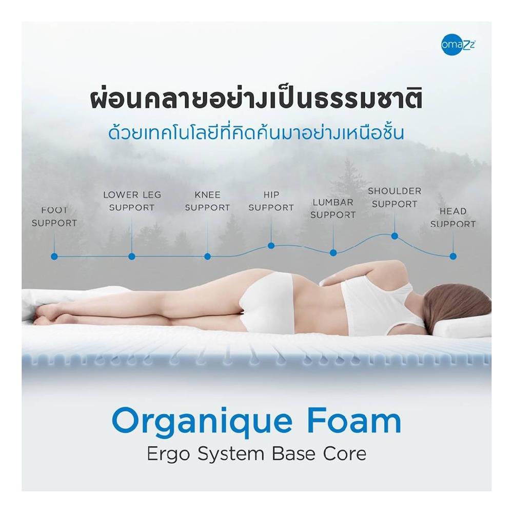 ที่นอน 6 ฟุต OMAZZ FERRIS (พร้อมชุดเครื่องนอน 8 ชิ้น)