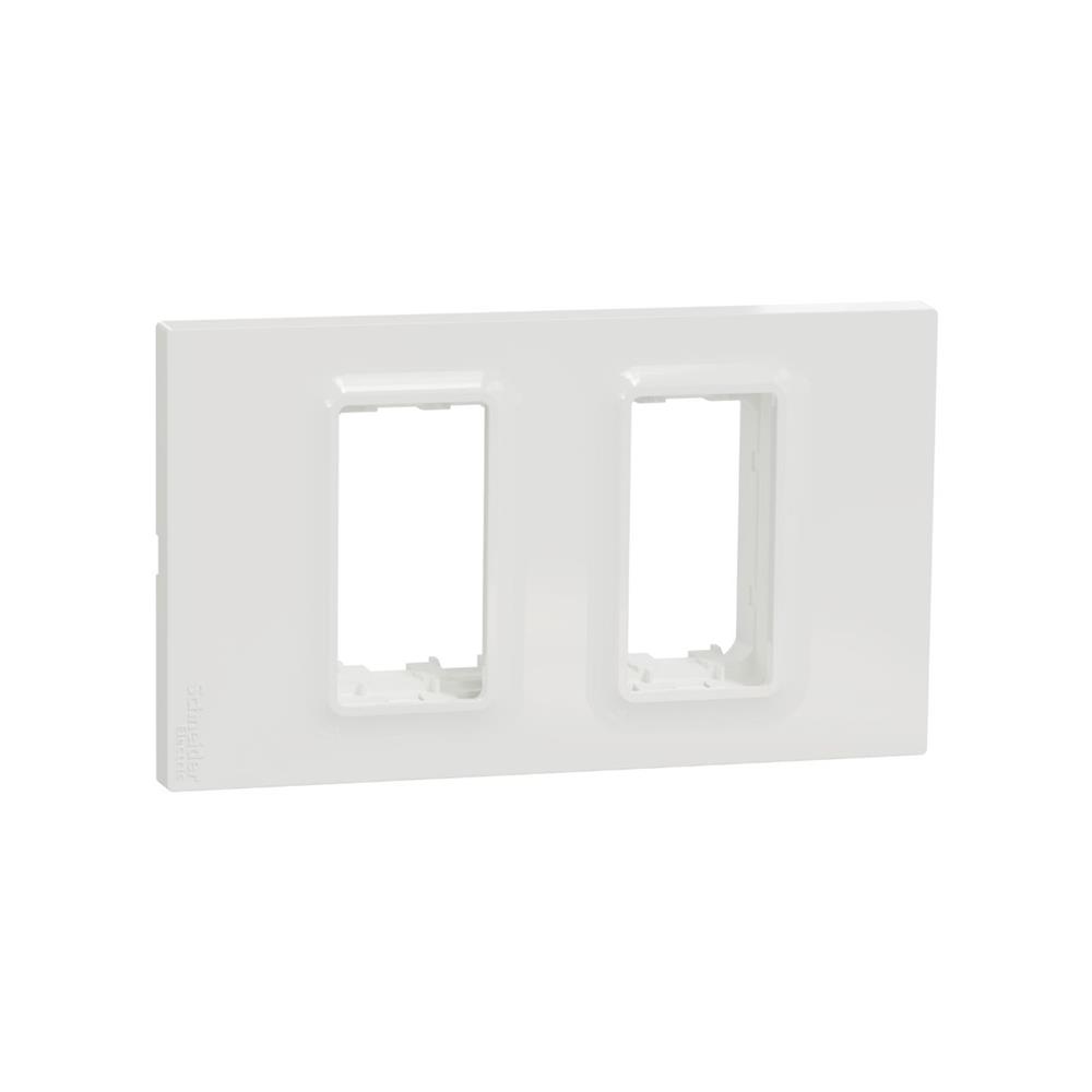 หน้ากาก 2 ช่อง SCHNEIDER M3TS01XS_WE MILUZ