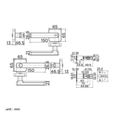กลอนดิจิตอล ESTHER EAE-03-110-5 สีดำ_5