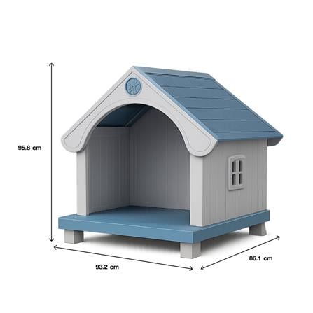 บ้านสัตว์เลี้ยง DPETT HONEY COMB HOUSE สีเทา-ฟ้า_3