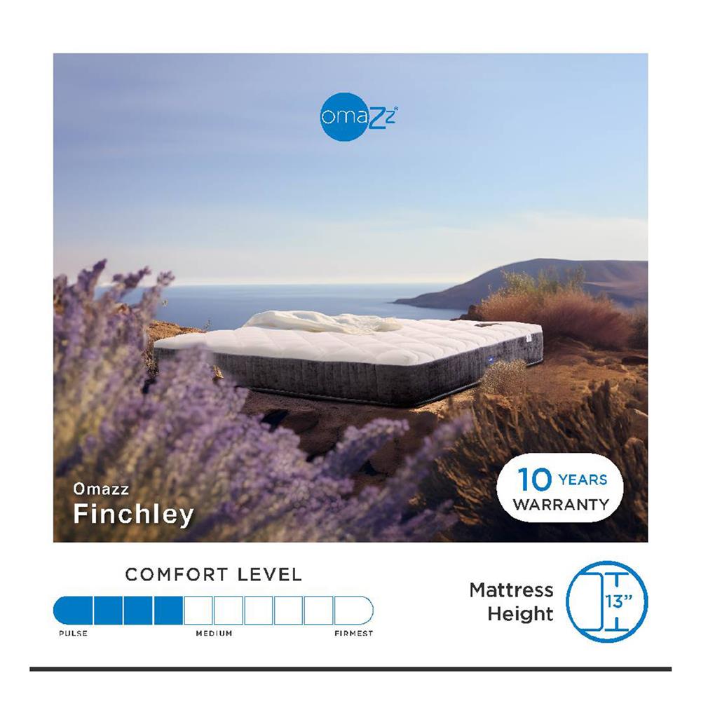 ที่นอน 6 ฟุต OMAZZ FINCHLEY (พร้อมชุดเครื่องนอน 8 ชิ้น)