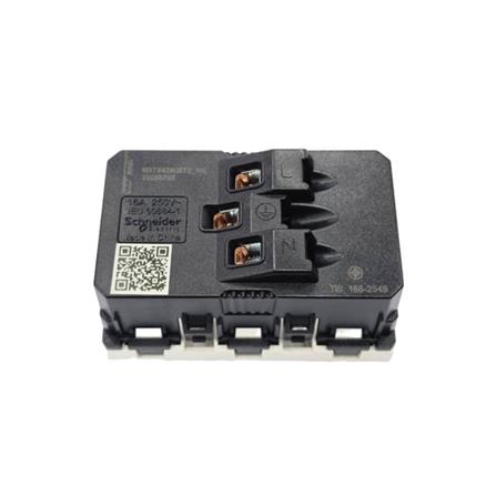 เต้ารับคู่ 3 ขา SCHNEIDER M3TS426UST2_WE MILUZ สีขาว_2