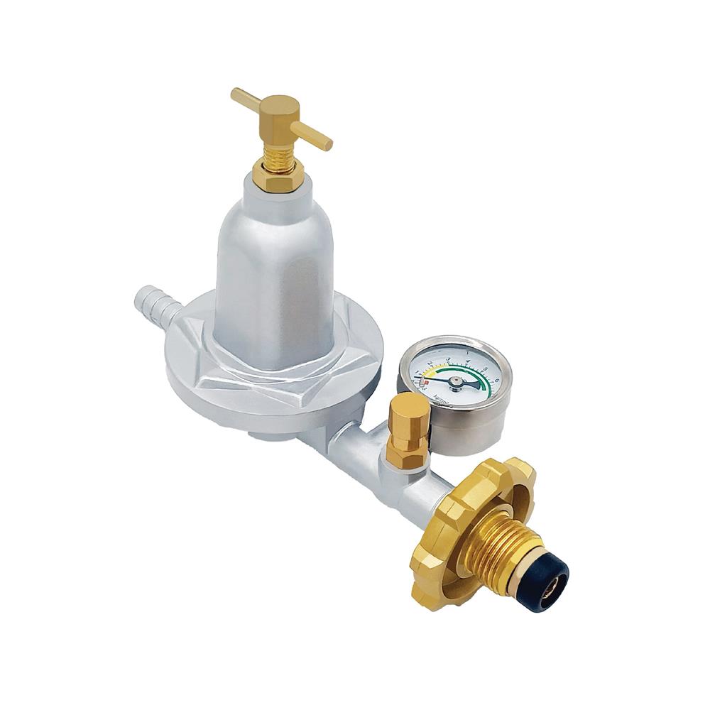 หัวปรับแรงดันสูงเซฟตี้เกจ์วัด พร้อมสายแก๊ส DYNA HOME DH-56HT