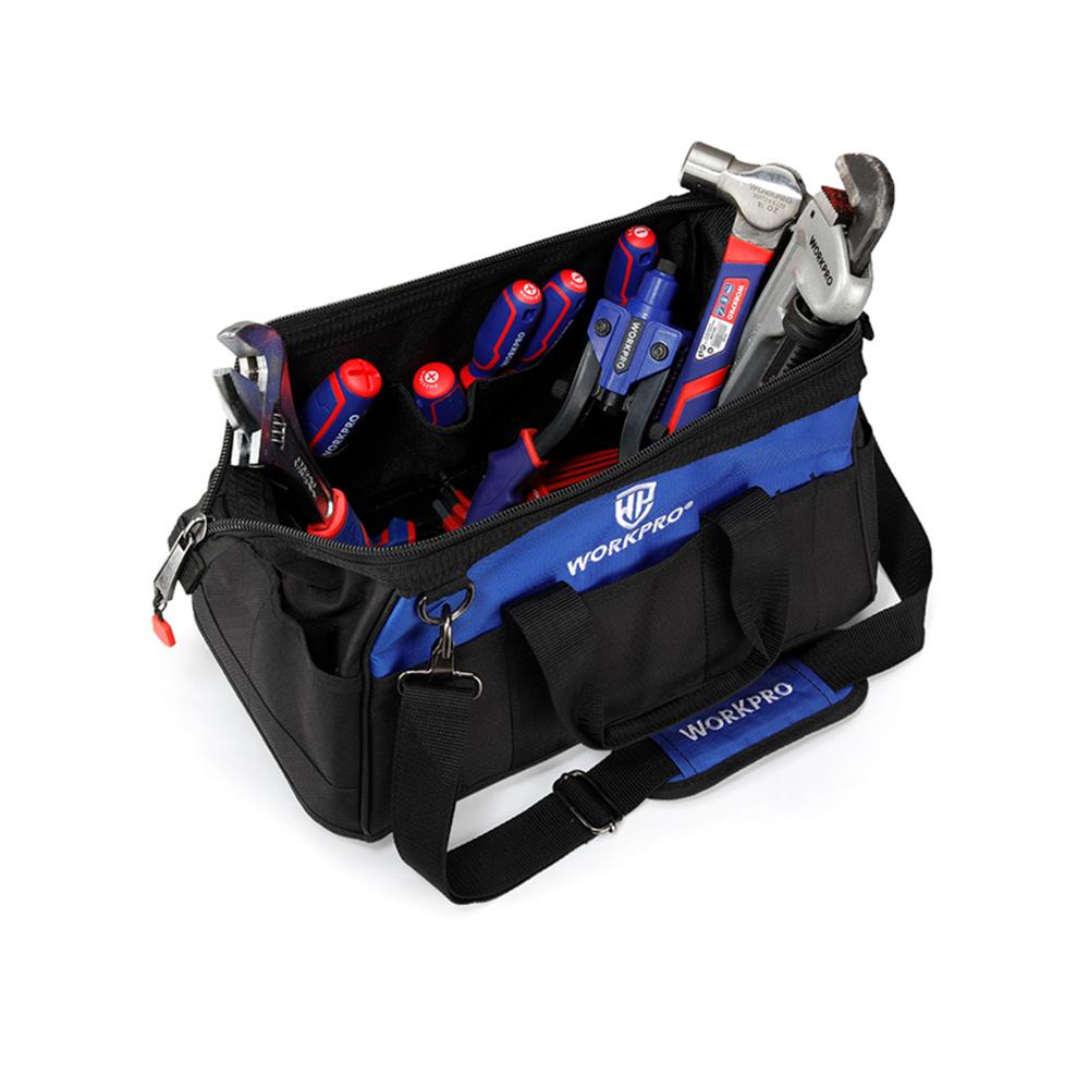กระเป๋าเก็บเครื่องมือซิปบน ฐานกันน้ำ WORKPRO 16 นิ้ว