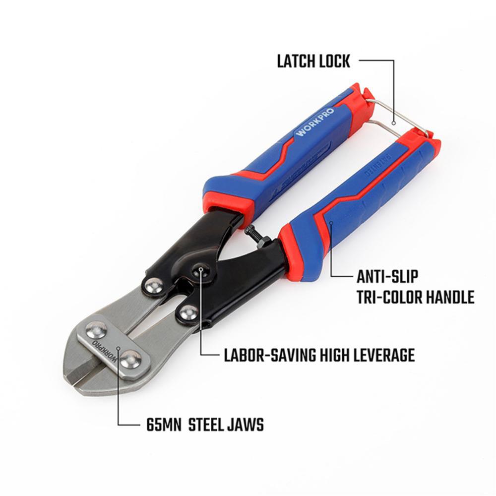 กรรไกรตัดเหล็กเส้น WORKPRO 8 นิ้ว