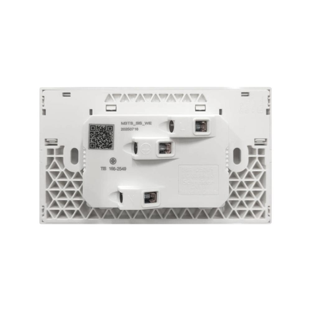 ชุดเต้ารับคู่มีสวิตช์ SCHNEIDER M3TSSISWE MILUZ