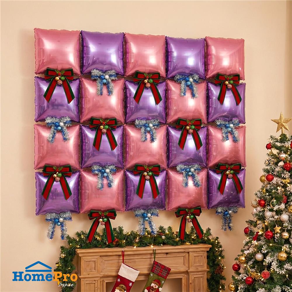 ลูกโป่งฟอยล์ทรงสี่เหลี่ยม SNAZZ 11 นิ้ว สีชมพู-ม่วง