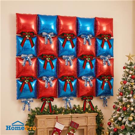 ลูกโป่งฟอยล์ทรงสี่เหลี่ยม SNAZZ 11 นิ้ว สีแดง-น้ำเงิน_1