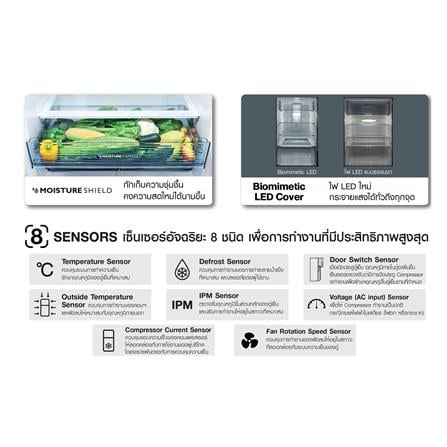 ตู้เย็น 2 ประตู SHARP SJ-XP230T-PK 7.9 คิว สีชมพู_6