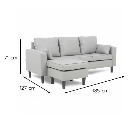 โซฟาเข้ามุม FURDINI MAFIA สีเทา_5