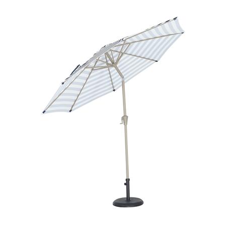 ร่มสนามกลม SPRING VILLA STRIP สีขาว/ฟ้า_1