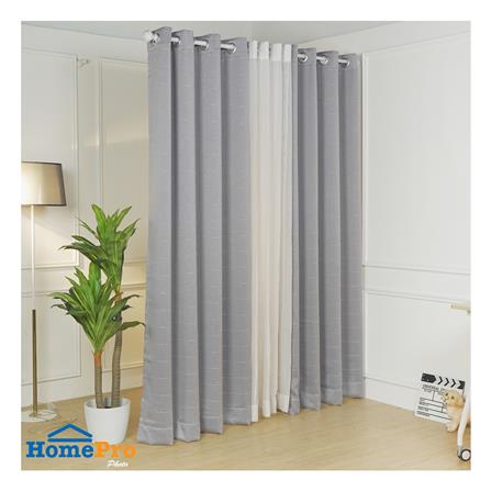 ผ้าม่าน EYELET HOME LIVING STYLE CRUISE UV 140x220 ซม. สีเทา_3
